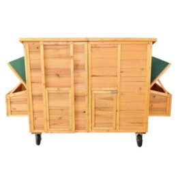 Large Outdoor Wooden Chicken Cage Two Egg Cages Pet Coop Wooden Chicken House www.gmtpetproducts.com