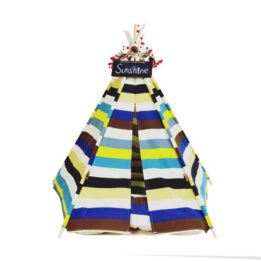 Dog Cat Teepee: Luxury Foldable Cotton Fabric Tent For Pets 06-0940 www.gmtpetproducts.com