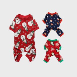 Pet Clothes Christmas Day Outfit Four-legged Christmas Pajamas Pets Pajama Jumpsuit www.gmtpetproducts.com