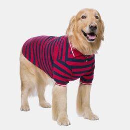 Pet Clothes Thin Striped POLO Shirt Two-legged Summer Clothes 06-1011-1 www.gmtpetproducts.com