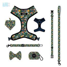 Pet harness factory new dog leash vest-style printed dog harness set small and medium-sized dog leash 109-0030 www.gmtpetproducts.com