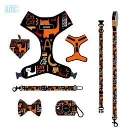 Pet harness factory new dog leash vest-style printed dog harness set small and medium-sized dog leash 109-0034 www.gmtpetproducts.com