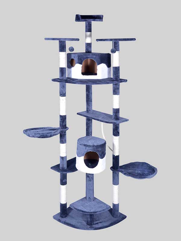 OEM Wholesale High Quality Pet Manufacturer Stock Luxury Cat Tower Cat Scratcher Tree 06-0002 www.gmtpetproducts.com