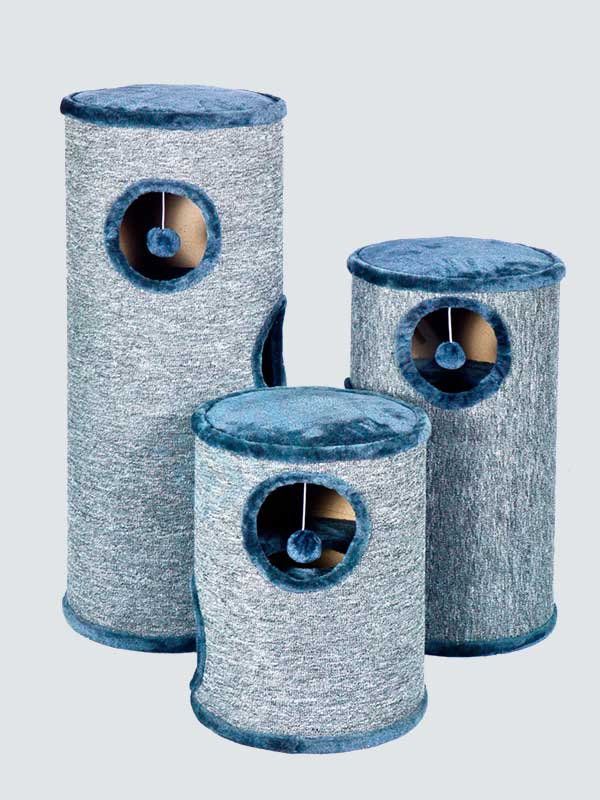 Venta al por mayor de tela cilíndrica de sisal, arena para gatos de múltiples capas, casa para gatos www.gmtpetproducts.com