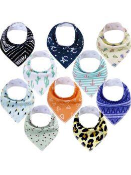 Autumn and winter baby drool napkin triangle napkin cotton printed baby eating bib baby products 118-37009 www.gmtpetproducts.com