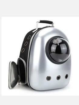 Star Silver Upgraded Side Opening Pet Cat Backpack 103-45012 www.gmtpetproducts.com