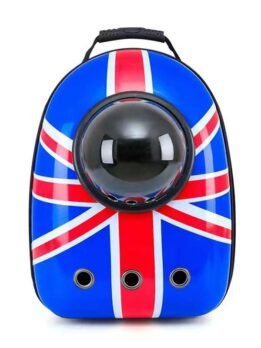 Union Jack Upgraded Side Opening Pet Cat Backpack 103-45023 www.gmtpetproducts.com