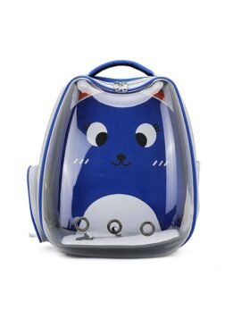 Blue Transparent Breathable Cat Backpack Pet Bag 103-45084 www.gmtpetproducts.com