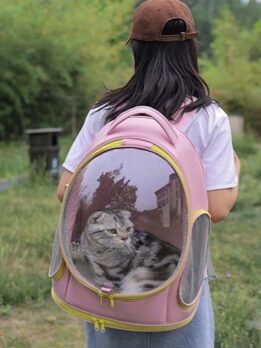 Oxford Transparent Pet Bag Cat bag Backpack 103-45096 www.gmtpetproducts.com