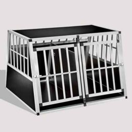Aluminum Dog cage Large Double Door Dog cage 75a 104 06-0777