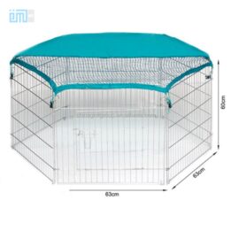 Large Playpen Large Size Folding Removable Stainless Steel Dog Cage Kennel 06-0112