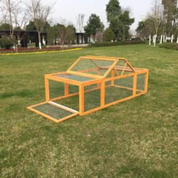 Rabbit Cage Chicken Coop Rabbit Hutch for Sale Cheap Easy Clean Wooden Custom Logo Double Water-based Painting