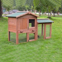Outdoor Wooden Pet Rabbit Cage Large Size Rainproof Pet House 08-0028