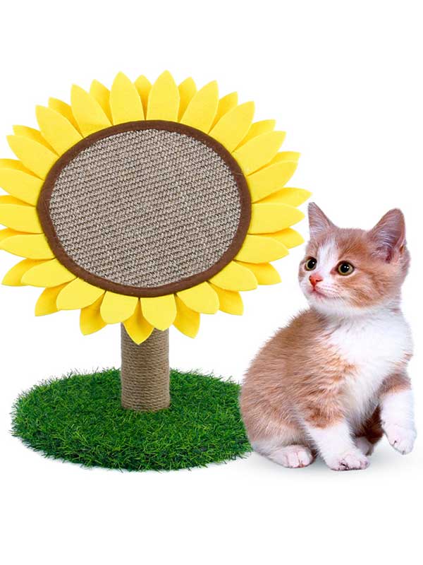 OEM Sunflower Cat Scratching Post Tree Cat Tree Wholesale 06-1266 Pet Products Factory, OEM Manufacturer, Supplier, Agent www.gmtpetproducts.com Sunflower-Cat-Scratching-Post-Tree-Cat-Tree-06-1266