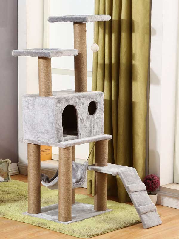 Factory OEM high quality flannel double platform cat tree cat litter cat hammock 6.0cm hemp rope post cat climbing frame 06-1176 Pet Products Factory, OEM Manufacturer, Supplier, Agent www.gmtpetproducts.com Factory-OEM-high-quality-flannel-double-platform-cat-tree-cat-litter-cat-hammock-6.0cm-hemp-rope-post-cat-climbing-frame-06-1176