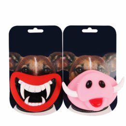 Funny Teeth Pig Nose Joke Prank Custom Vinyl Toy Pet Teething Toys