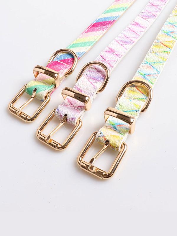 New Design Luxury Dog Collar Fashion Acrylic Dog Collar With Metal Buckle Dog Collar 06-0543