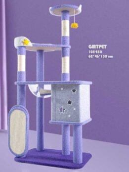 Natural Trunk Scratching Post with sisal rope, durable cat scratching furniture