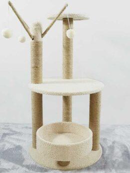 Wholesale Rattan Mat Suede Cat Scratch Trees 105-33024 Pet Products Factory, OEM Manufacturer, Supplier, Agent www.gmtpetproducts.com Factory Wholesale Rattan Mat Suede Dual-Use Cat Scratch Trees 105-33024