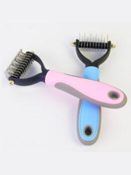 Wholesale OEM & ODM Pet Comb Stainless Steel Double-sided open knot dog comb 124-235001