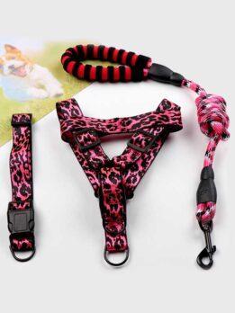 Wholesale colored handle dog leash Round leash dog chain colla