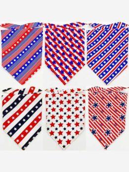 American Independence Day pet drool towel cat dog scarf triangle scarf