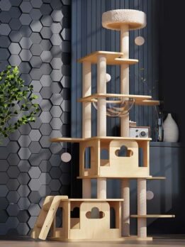 Wall-Mounted Cat Shelves, space-saving vertical cat furniture