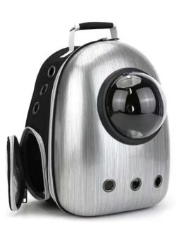 GMTPET pet factory wholesae Brushed silver pet cat backpack