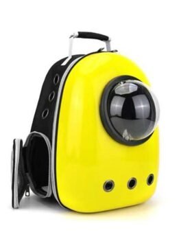 Yellow upgraded side opening cat backpack 103-45013