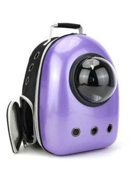 Purple upgraded side opening cat backpack 103-45014