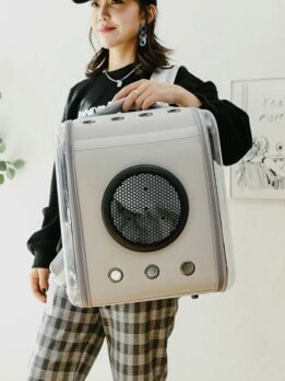 Wholesale OEM PVC transparent pet bag cat bag backpack 103-45092
