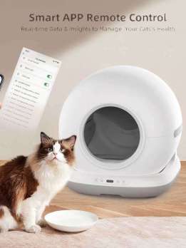 OEM Cat Litter Box Self Cleaning Smart Cat Litter Box Toilet Robot APP Control 72L Large Automatic Cat Litter Box Self-cleaning 116-5902 Pet Products Factory, OEM Manufacturer, Supplier, Agent www.gmtpetproducts.com Smart Cat litter box, Cat Litter Box, Cat Litter Box & Accessories, Cat Litter Box And Accessories