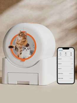 Multiple Cats Smart Lavatory White Automatic Self-Cleaning Cat Litter Box App Controlled with Health Monitoring 116-5907 Pet Products Factory, OEM Manufacturer, Supplier, Agent www.gmtpetproducts.com Smart Cat litter box, Cat Litter Box, Cat Litter Box & Accessories, Cat Litter Box And Accessories
